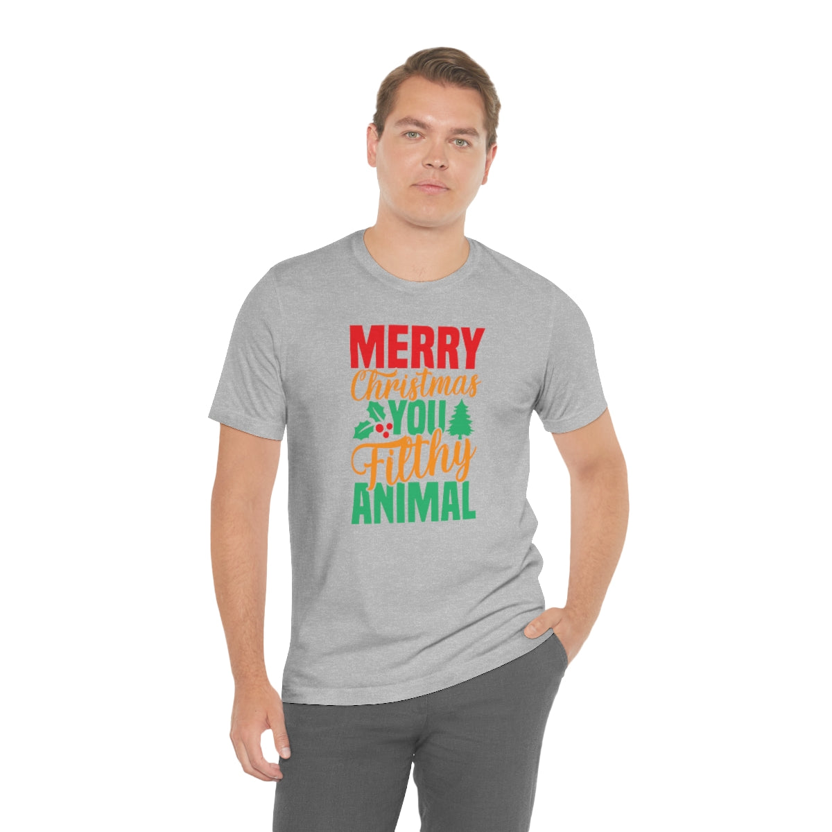 Merry Christmas You Filthy Animal Funny Christmas Tshirt