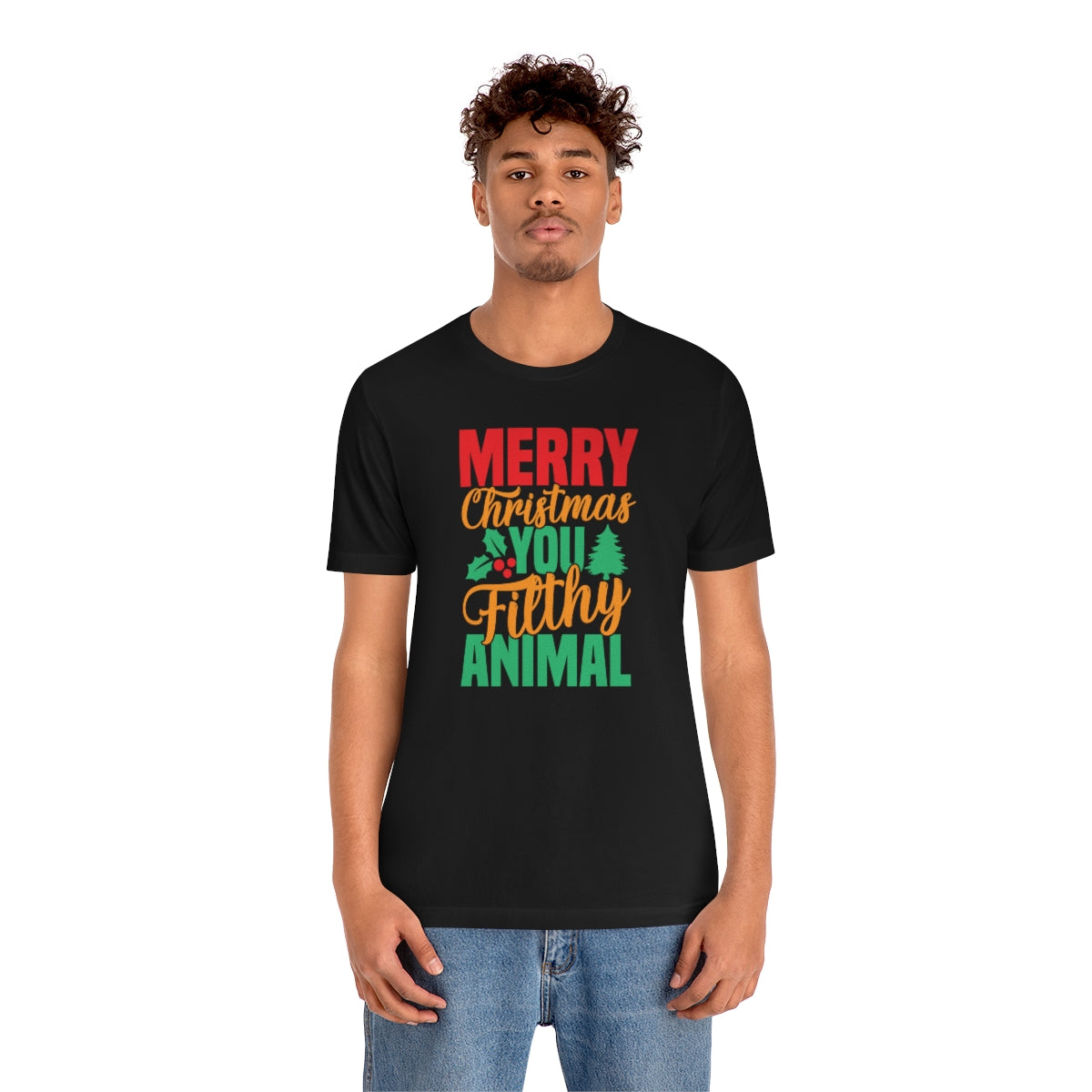 Merry Christmas You Filthy Animal Funny Christmas Tshirt