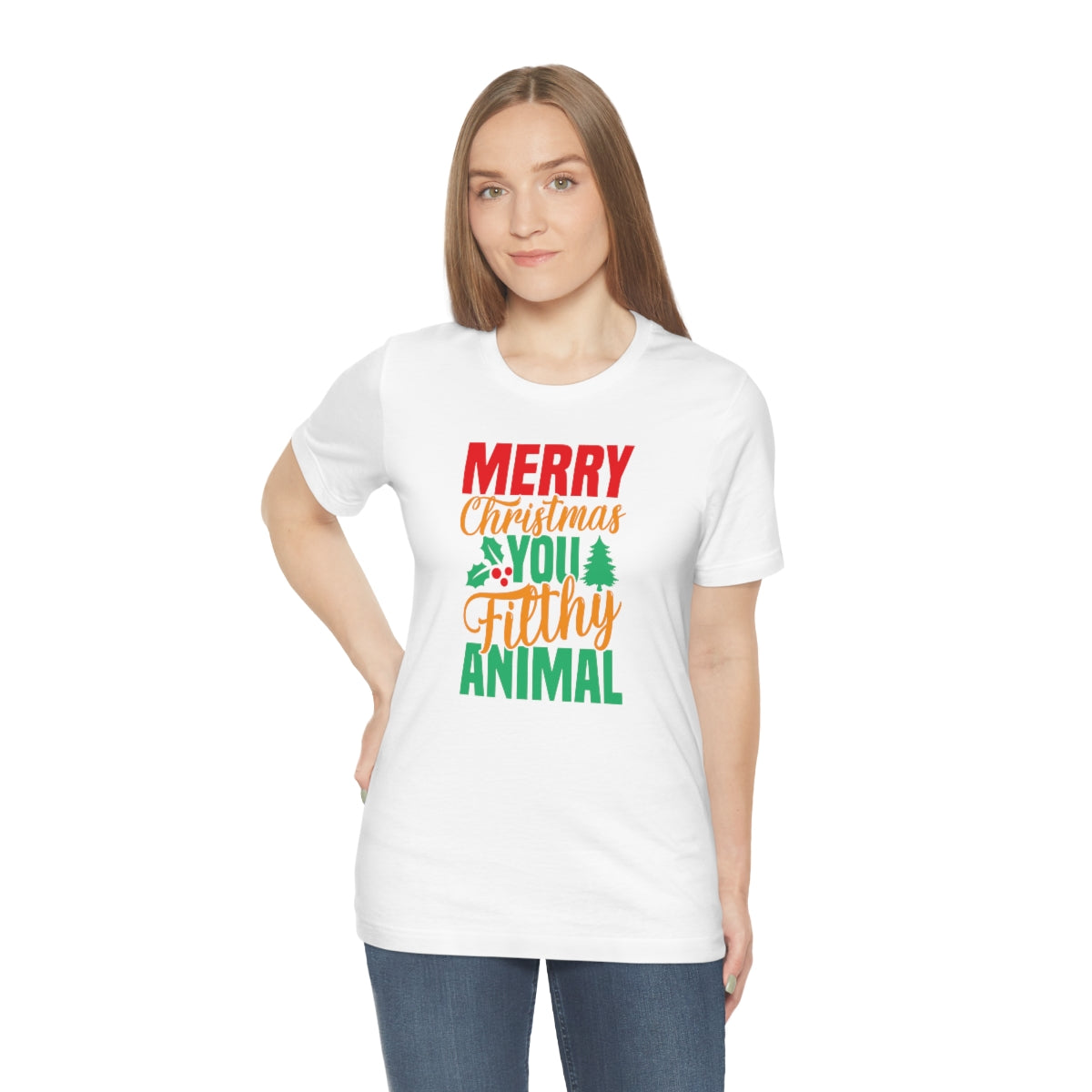 Merry Christmas You Filthy Animal Funny Christmas Tshirt