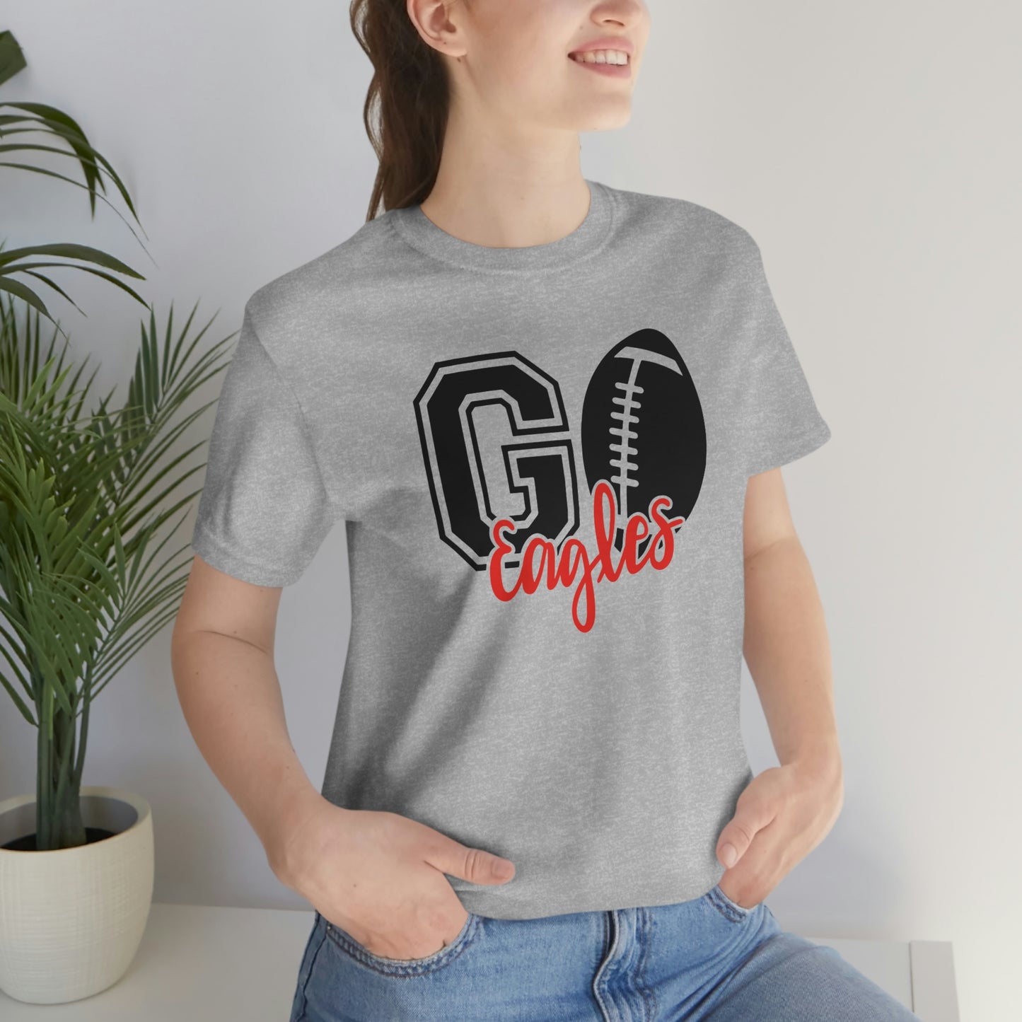 Go Eagles Super Bowl Football Short Sleeve Tshirt