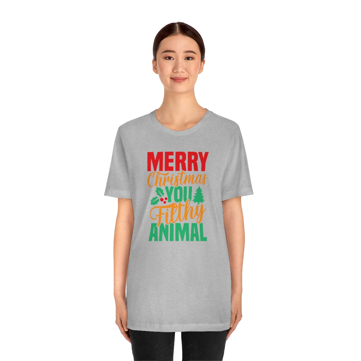 Merry Christmas You Filthy Animal Funny Christmas Tshirt