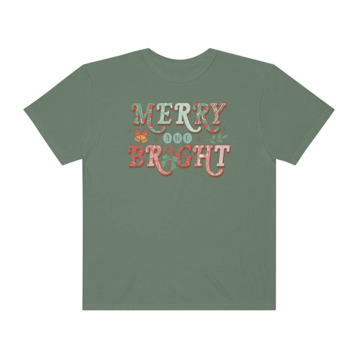 Merry & Bright Retro Christmas T-Shirt