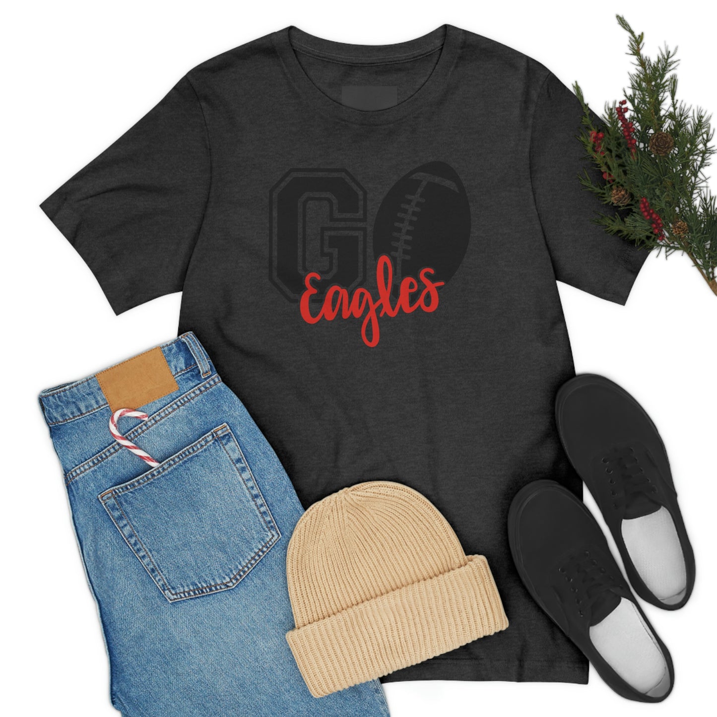 Go Eagles Super Bowl Football Short Sleeve Tshirt
