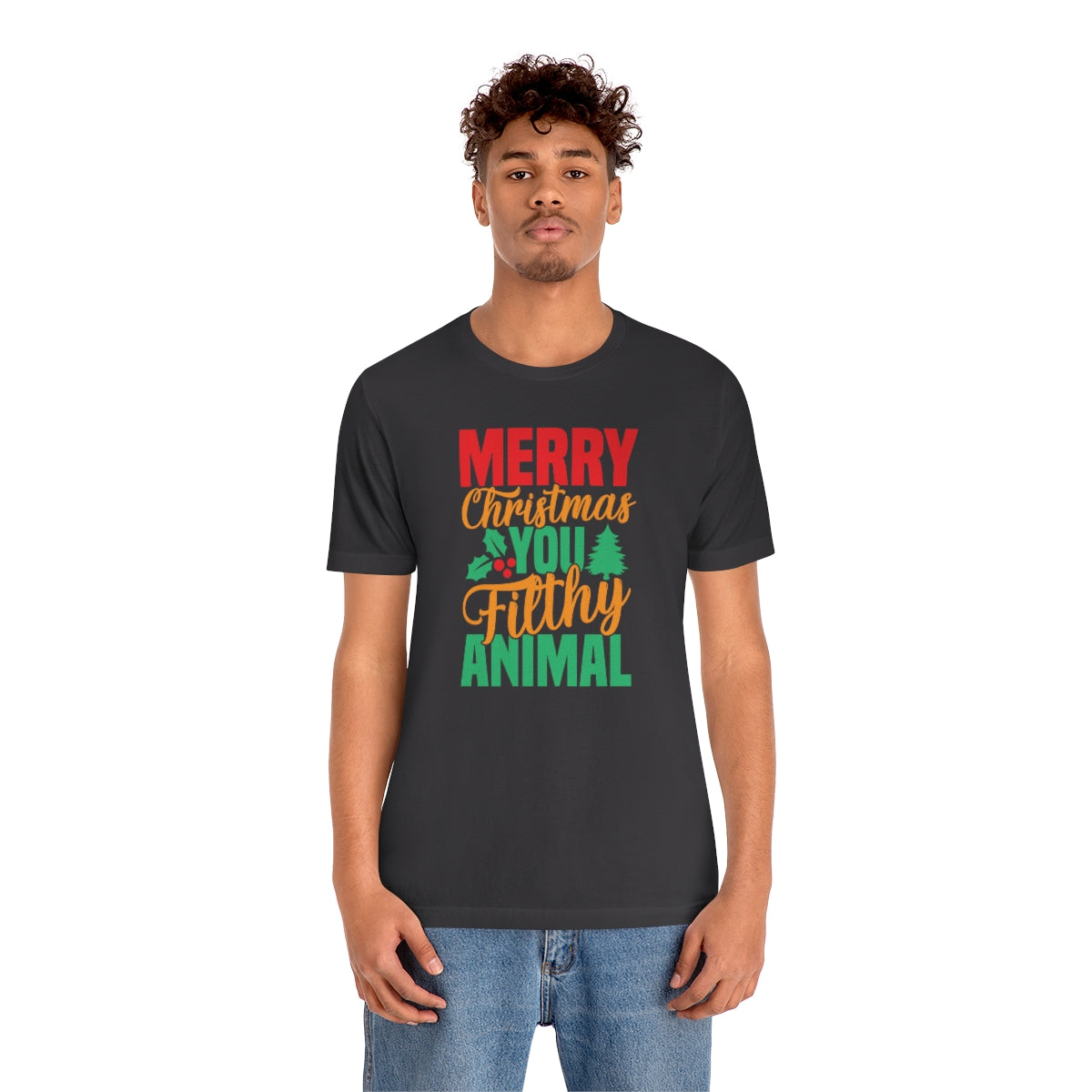 Merry Christmas You Filthy Animal Funny Christmas Tshirt