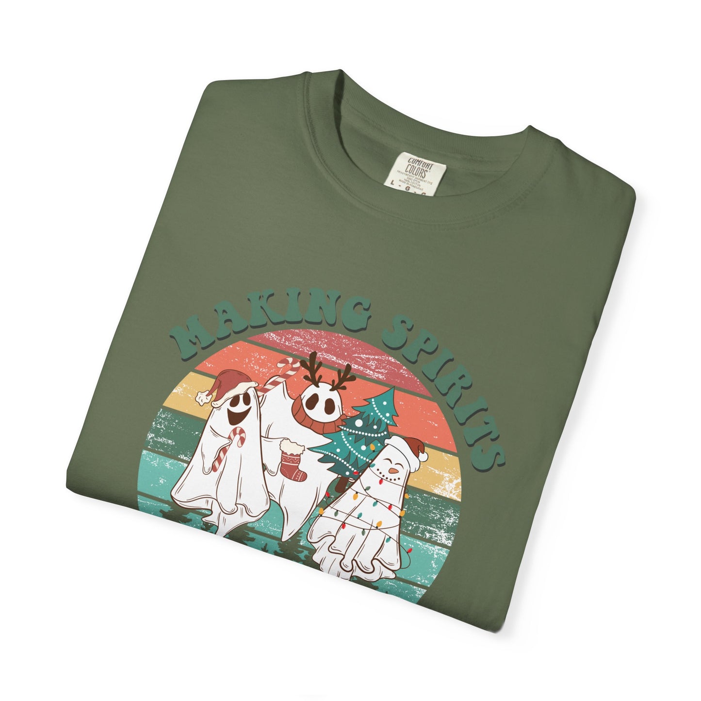 Making Spirits Bright Christmas Ghosts TeeShirt