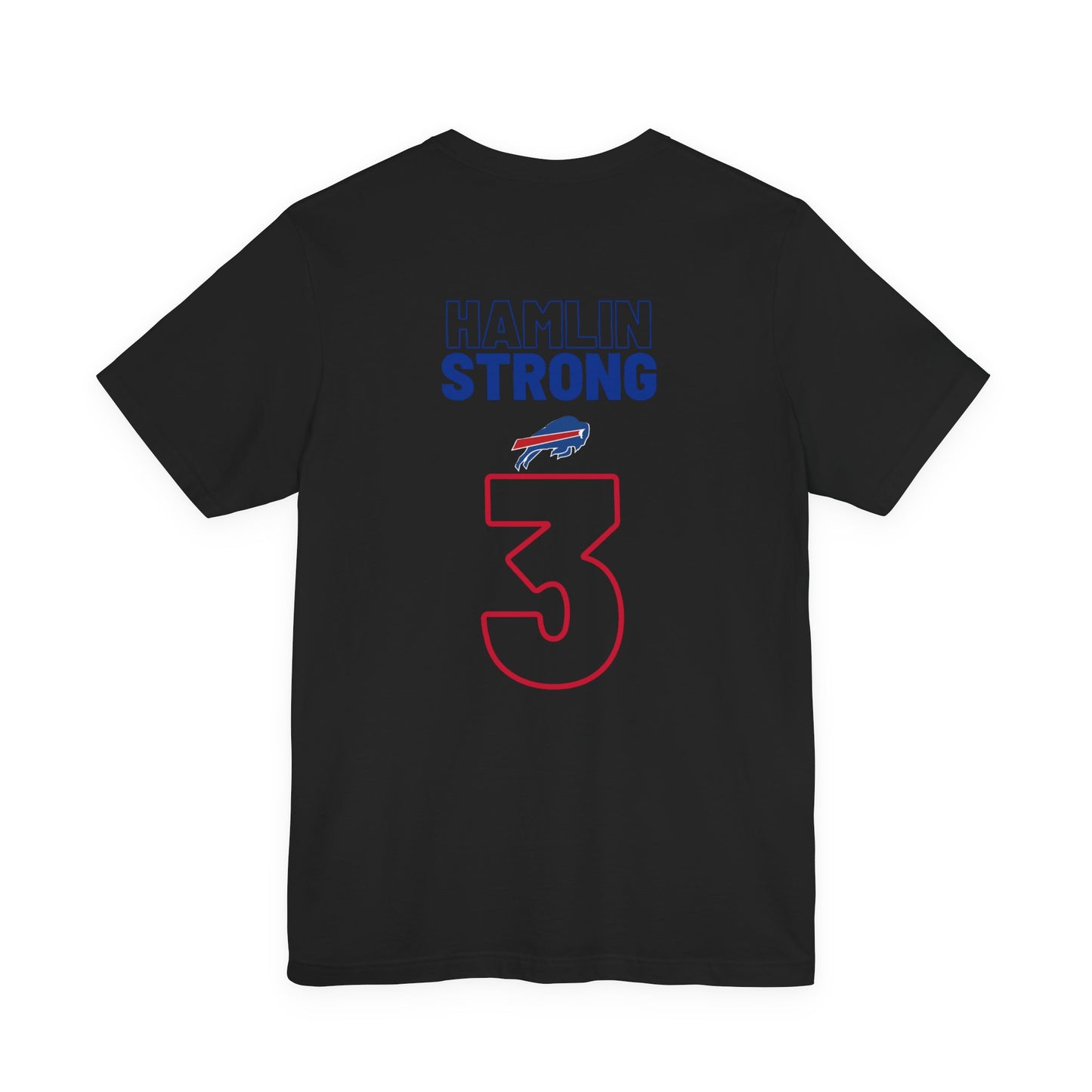Hamlin Strong Damar Hamlin Buffalo Bills Logo #3 Unisex Jersey Short Sleeve Tee