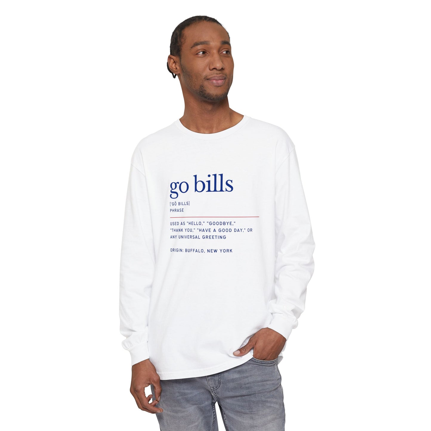 Go Bills Phonetic Spelling Definition Bills Mafia Fan Unisex Cotton L Sleeve T