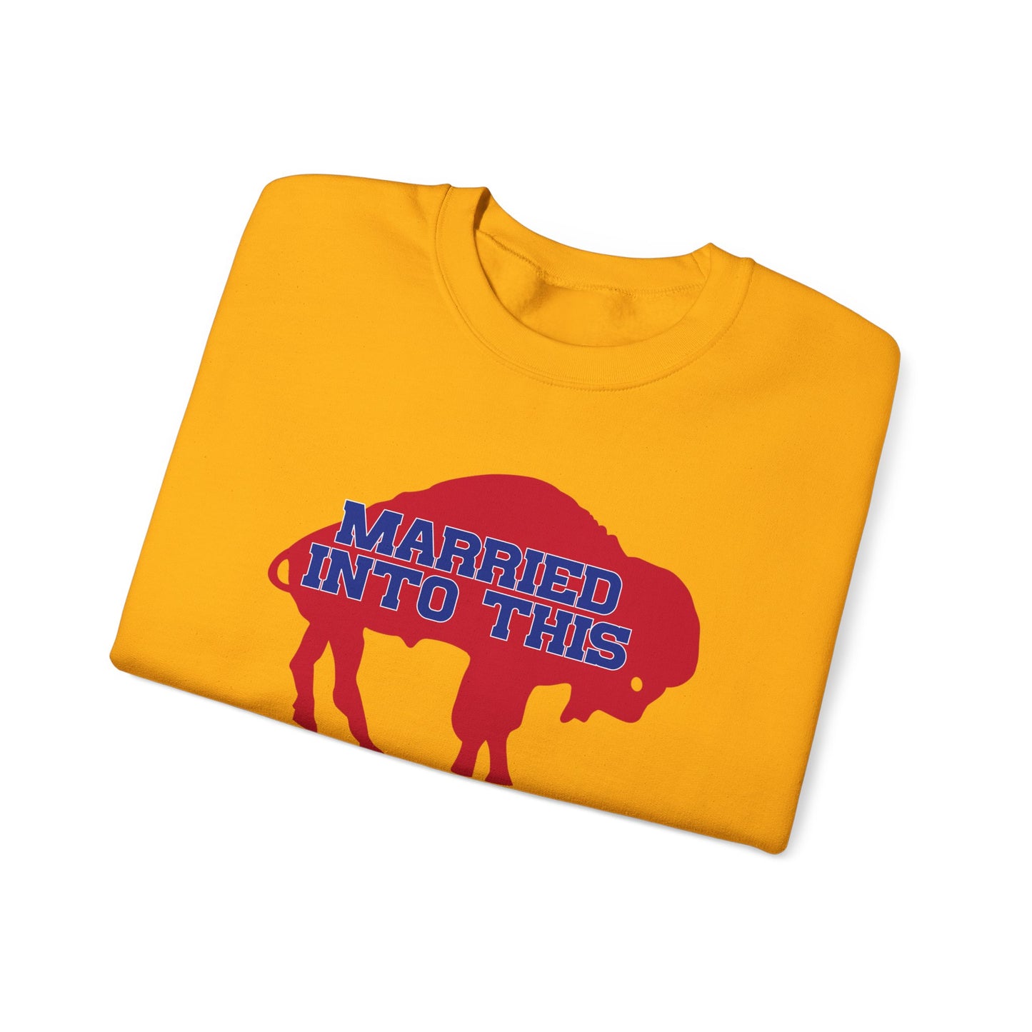 Married Into This Bills Mafia Buffalo Bills Football Crewneck Sweatshirt