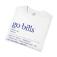 Go Bills Phonetic Spelling Definition Buffalo Bills Football Tshirt