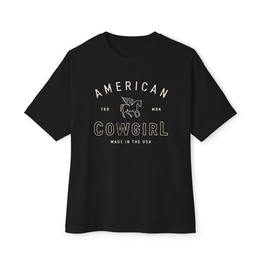 American Cowgirl Simple Country Tshirt Western Themed Horse Unisex Tshirt