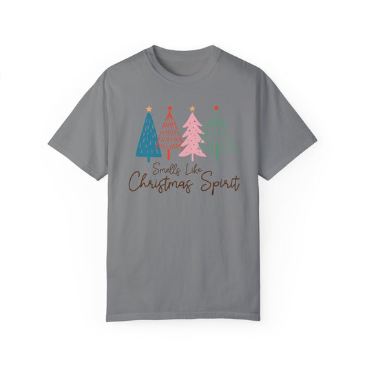 Smells Like Christmas Spirit Xmas Tree Tshirt