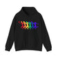 Womens Basketball Rainbow Silhouette Shooter Pride Hooded Sweatshirt