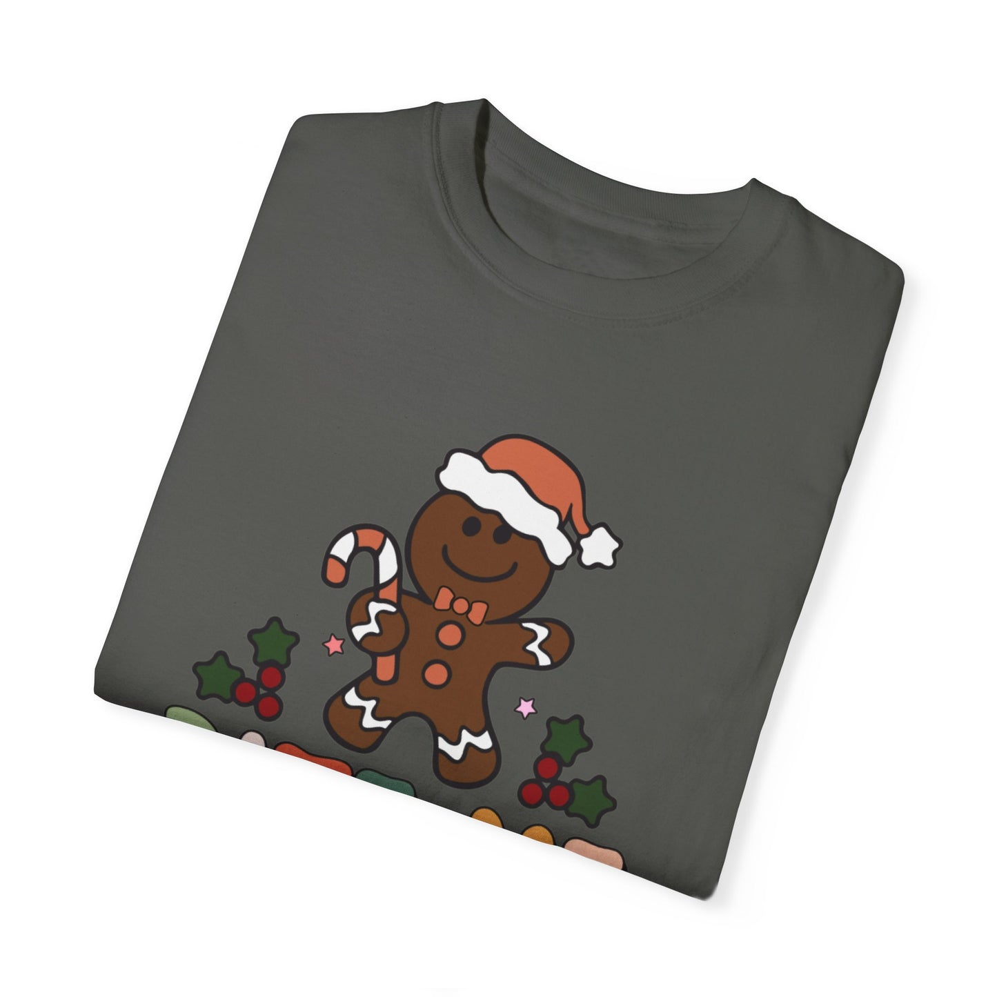 Bite Me Gingerbread Cookie Retro Christmas Tshirt