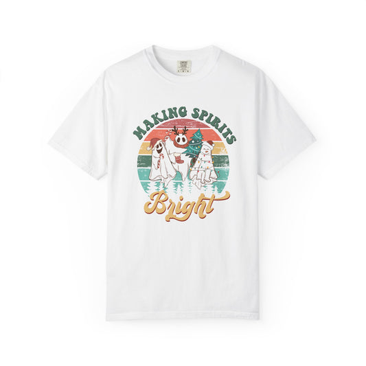 Making Spirits Bright Christmas Ghosts TeeShirt