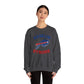 Hamlin Strong #3 Damar Hamlin Buffalo Bills Logo Crewneck Sweatshirt