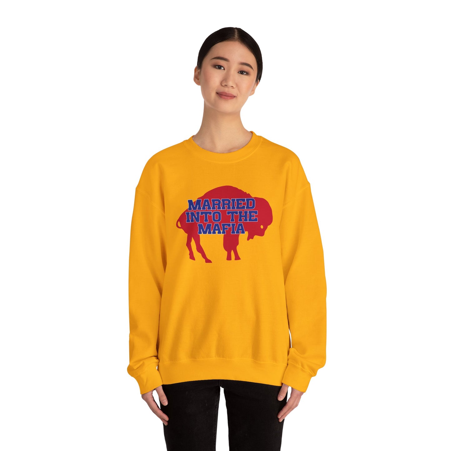 Married Into the Mafia Buffalo Bills Football Bills Mafia Crewneck Sweatshirt