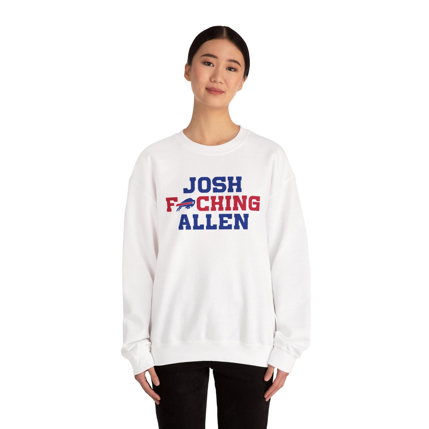 Josh Freaking Allen Bills Mafia #17 Buffalo Bills Football Crewneck Sweatshirt