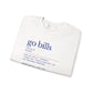 Go Bills Phonetic Spelling Fan Art Buffalo Bills Football Crewneck Sweatshirt