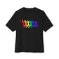 Womens Basketball Rainbow Silhouette Shooter Pride Tshirt Oversized