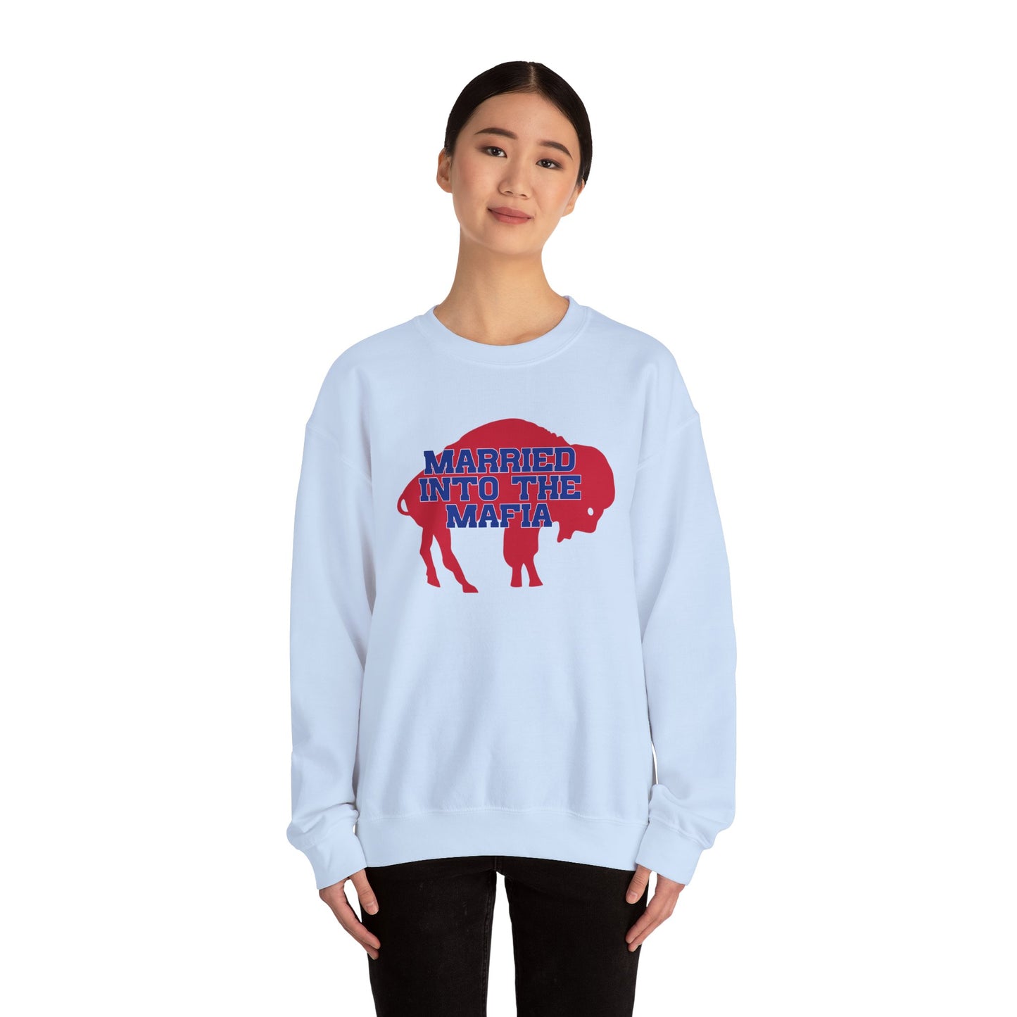 Married Into the Mafia Buffalo Bills Football Bills Mafia Crewneck Sweatshirt