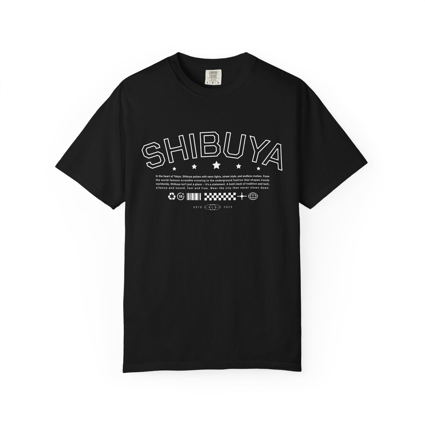 Harajuku Shibuya Tokyo Japan Graphic T-Shirt – Japanese Streetwear Short Sleeve Tee – Anime Aesthetic Urban Fashion Top