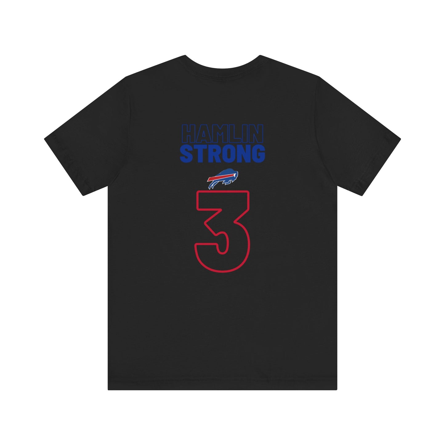 Hamlin Strong Damar Hamlin Buffalo Bills Logo #3 Unisex Jersey Short Sleeve Tee