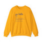 Go Bills Phonetic Spelling Fan Art Buffalo Bills Football Crewneck Sweatshirt