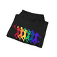 Womens Basketball Rainbow Silhouette Shooter Pride Hooded Sweatshirt