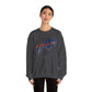 Be Like #3 Damar Hamlin Black Outline Buffalo Bills Logo Crewneck Sweatshirt