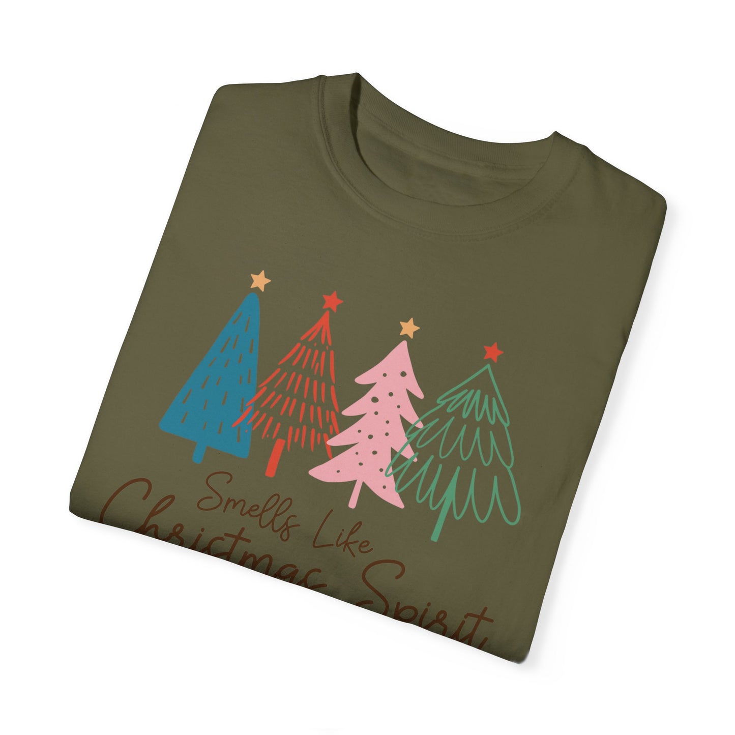 Smells Like Christmas Spirit Xmas Tree Tshirt