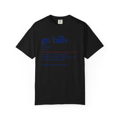 Go Bills Phonetic Spelling Definition Buffalo Bills Football Tshirt
