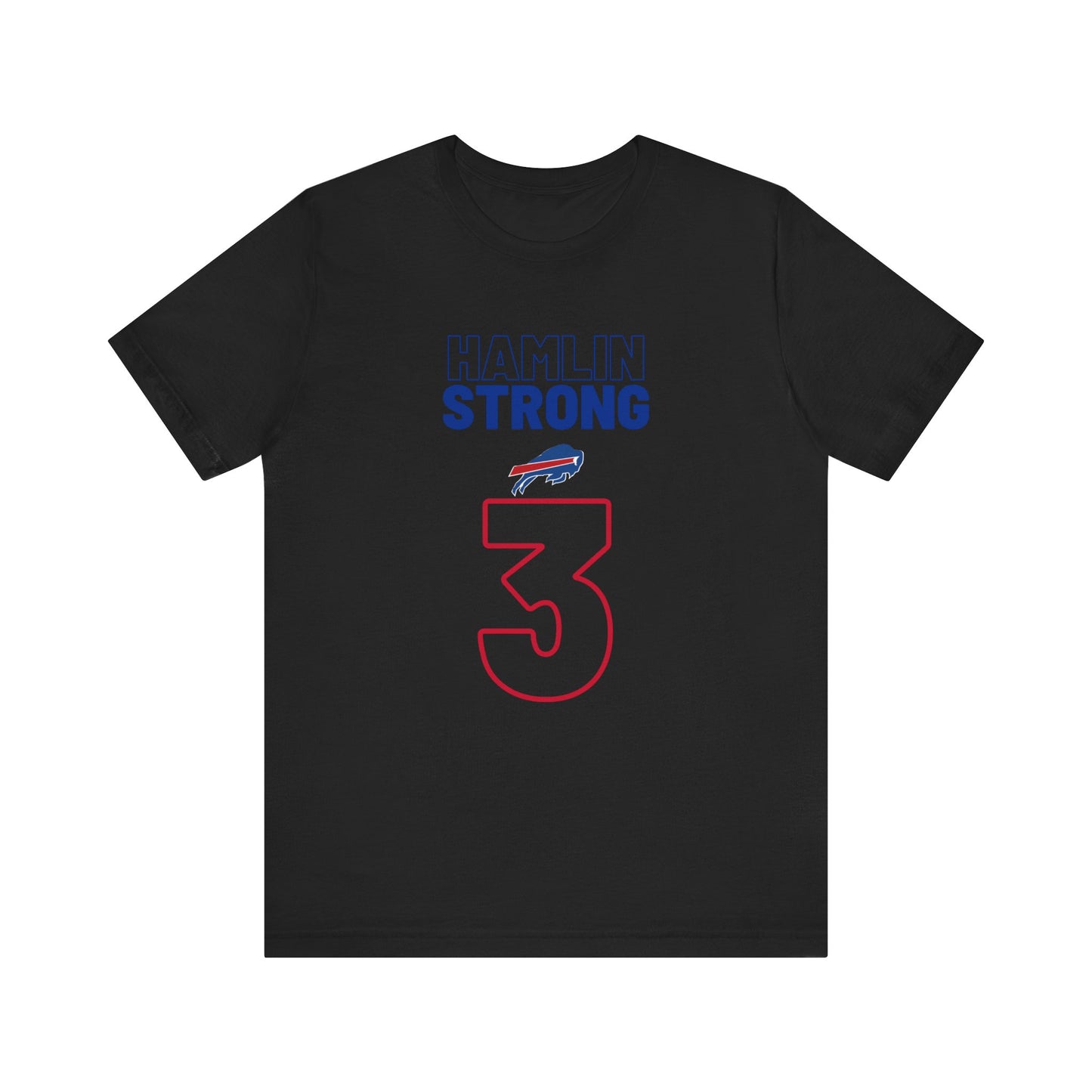 Hamlin Strong Damar Hamlin Buffalo Bills Logo #3 Unisex Jersey Short Sleeve Tee