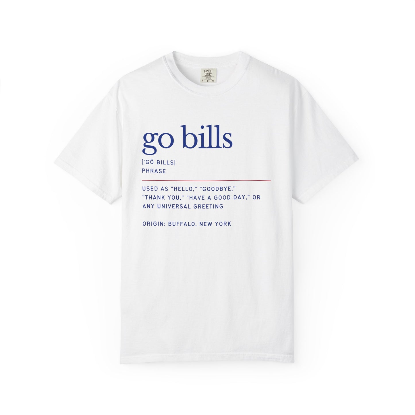 Go Bills Phonetic Spelling Definition Buffalo Bills Mafia Fan Art Tshirt