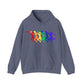 Womens Basketball Rainbow Silhouette Shooter Pride Hooded Sweatshirt