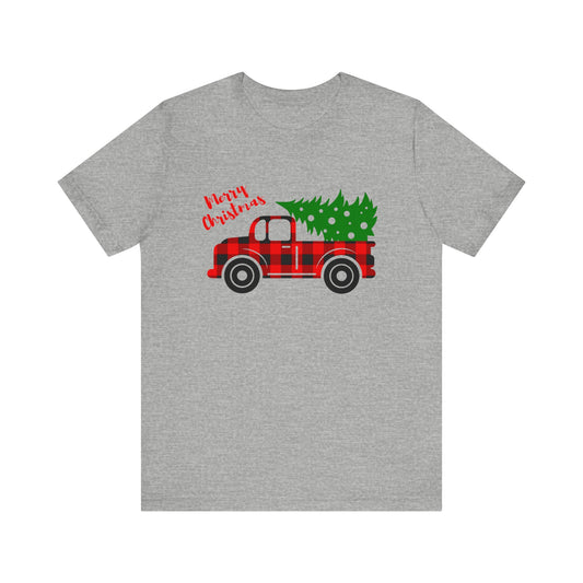 Merry Christmas Truck Retro Tshirt