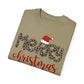 Merry Christmas Leopard Santa Hat Christmas Tshirt