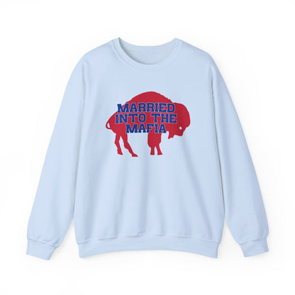 Married Into the Mafia Buffalo Bills Football Bills Mafia Crewneck Sweatshirt