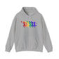 Womens Basketball Rainbow Silhouette Shooter Pride Hooded Sweatshirt