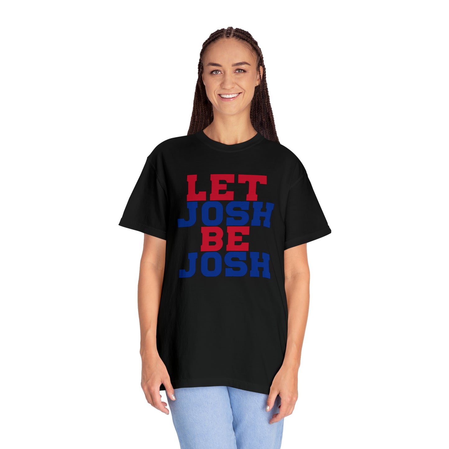 Let Josh Be Josh/Bills Mafia Logo Two Sided Tshirt Bills Mafia Cool Font Buffalo Bills Josh Allen 17 Football Tshirt