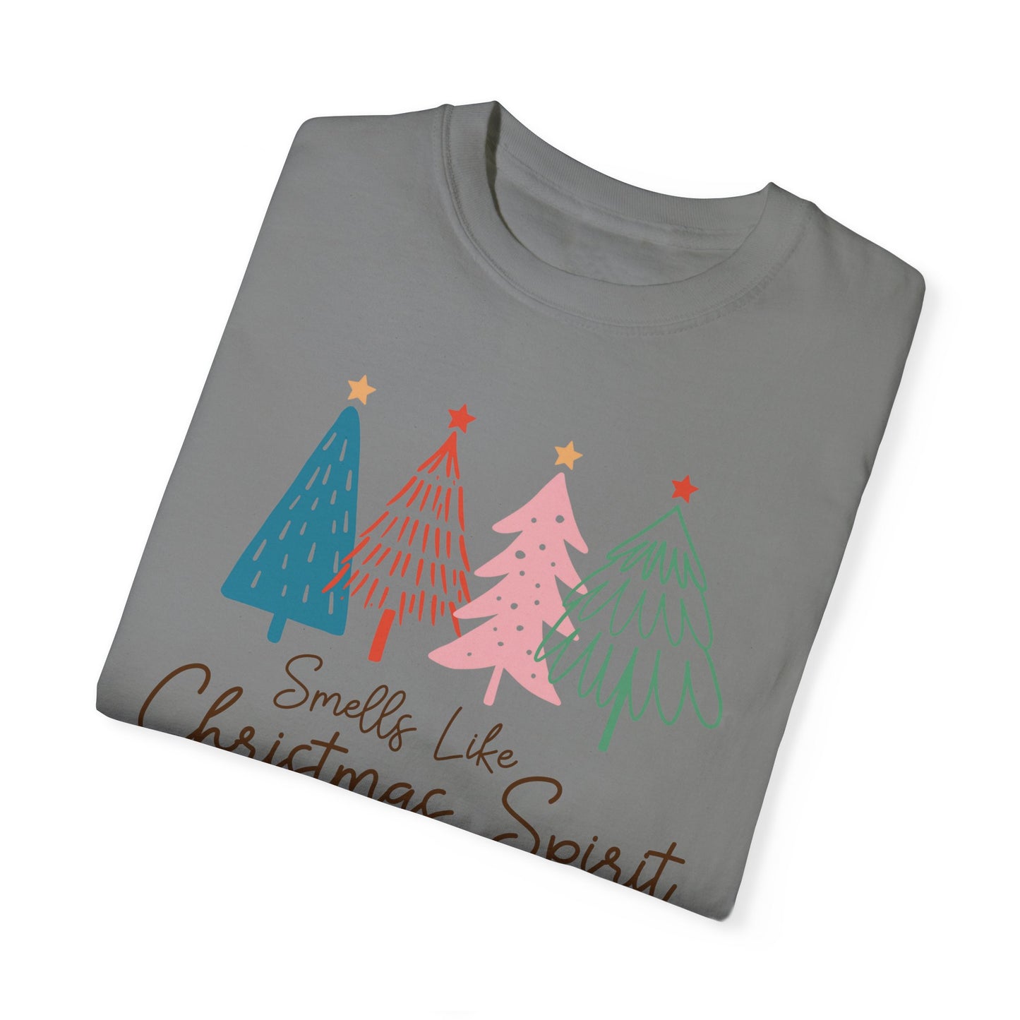 Smells Like Christmas Spirit Xmas Tree Tshirt