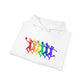 Womens Basketball Rainbow Silhouette Shooter Pride Hooded Sweatshirt