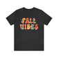 Fall Vibes Retro Design Short Sleeve Tshirt