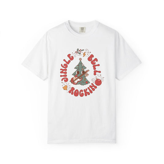 Groovy Jingle Bell Rockin Christmas Retro Style TeeShirt