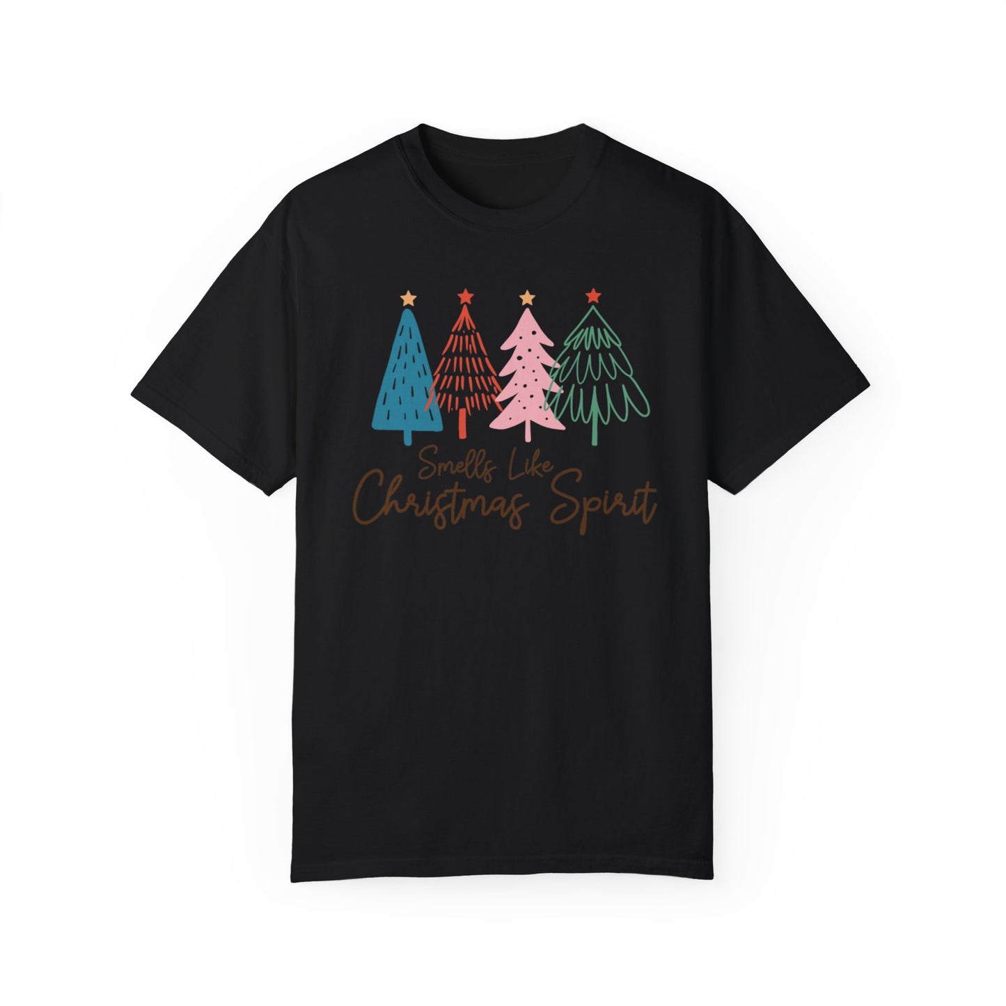 Smells Like Christmas Spirit Xmas Tree Tshirt