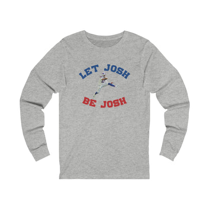 Let Josh Be Josh Hurdling Buffalo Bills Football Bills Mafia Josh Allen 17 Unisex Jersey Long Sleeve Tee