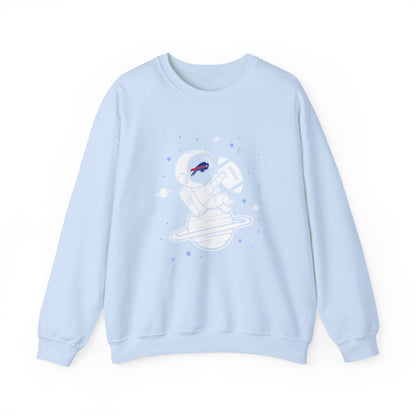 Cool Buffalo Bills Spaceman Astronaut Crewneck Sweatshirt