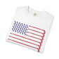 USA Hockey American Flag T-Shirt – Patriotic Ice Hockey Graphic Tee – Team USA Red White Blue Short Sleeve Fan Shirt