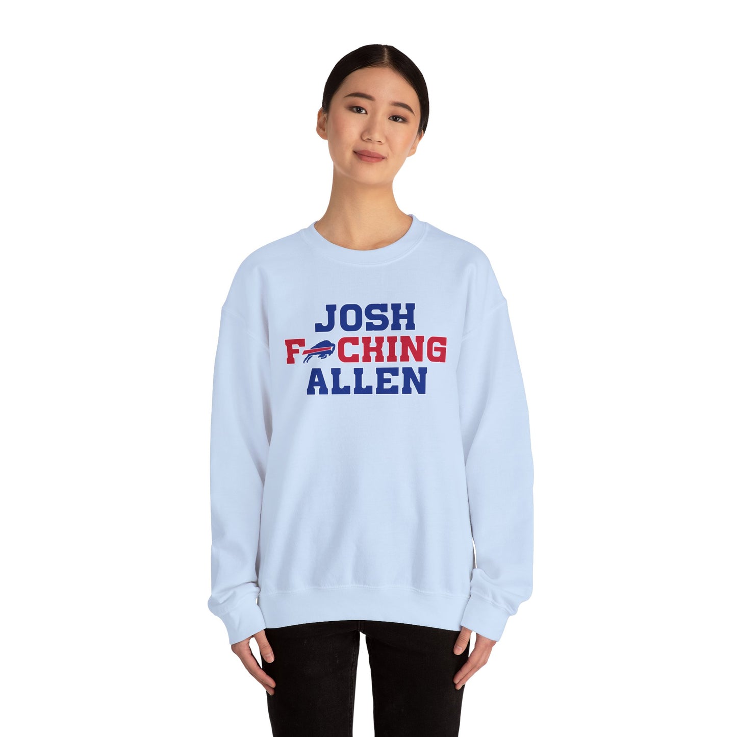 Josh Freaking Allen Bills Mafia #17 Buffalo Bills Football Crewneck Sweatshirt