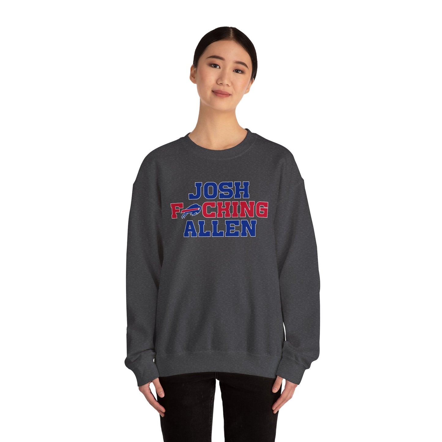 Josh Freaking Allen Bills Mafia #17 Buffalo Bills Football Crewneck Sweatshirt