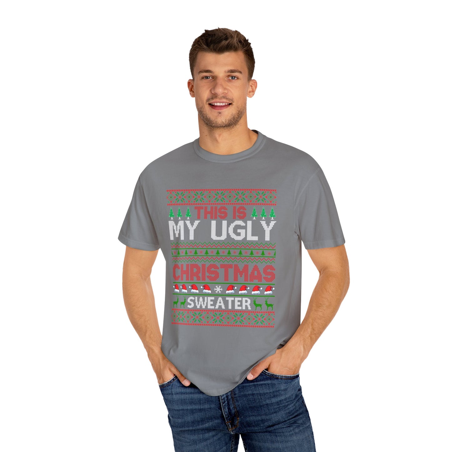 This is my Ugly Christmas Sweater Santa Tshirt